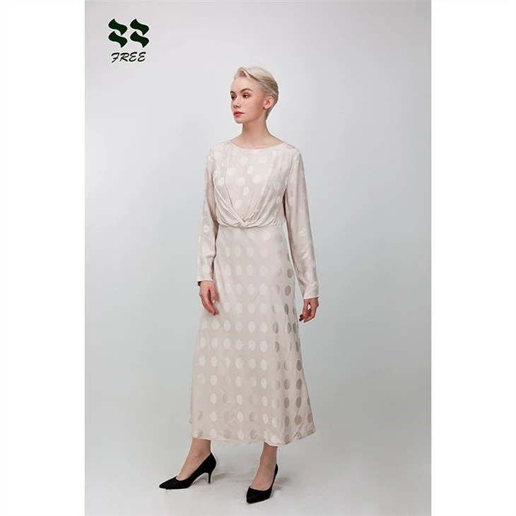 jacquard long dress